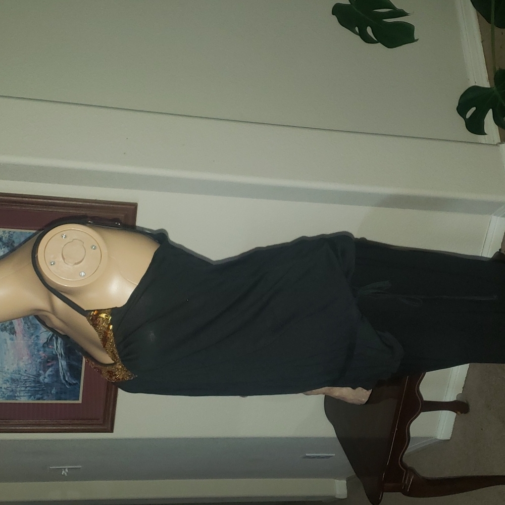 Express S Adjustable Spaghettistrap Metallic Bead… - image 3